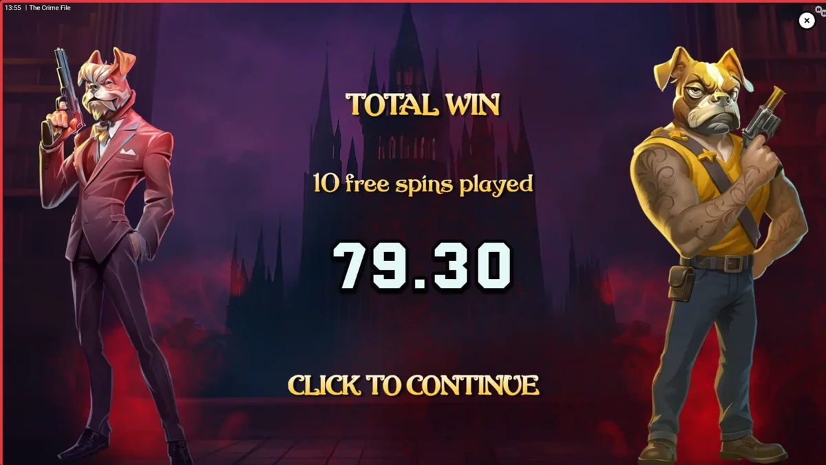 The Crime File slot noir detective theme